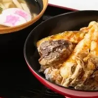 資さんうどんの秋天丼