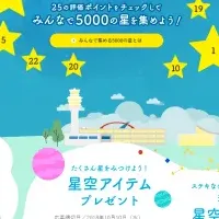 羽田空港で星空観測