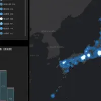 コロナ感染者数マップ