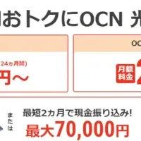 OCN光キャッシュバック