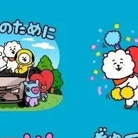 BT21とHyundaiのLINEスタンプ