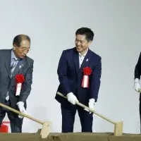 日本政府館起工式