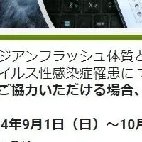 アジアンフラッシュとウイルスの調査