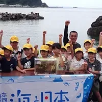 泊小学校の海学習