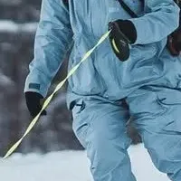 わんちゃんと雪遊び